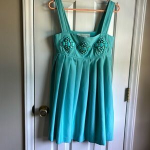 Karta teal mini dress medium